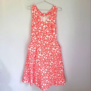 Boden | Pink Floral V-neck Dress w/Pockets